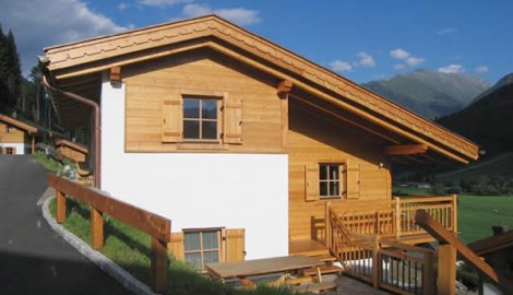 Zijaanzicht chalet